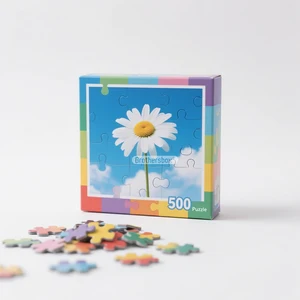 Puzzle Factory Customize Popular Moderately Difficult Mode 500 Paper Jigsaw Puzzles for Children and Adults