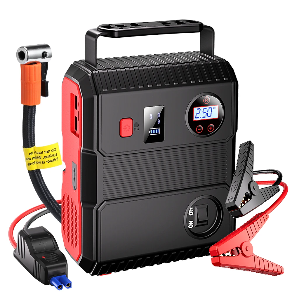 Portable Multi-function Jump Starter 24000mah 12v Car 3000a Battery ...