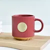 Matte red bronze medallion (with gold base)