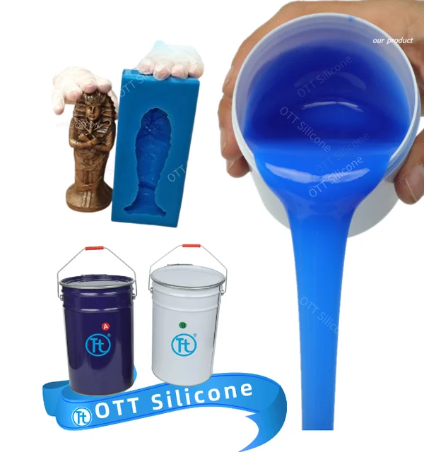 High Strength Fast Cure Rtv2 Silicone Rubber Liquid Silicone Rubber for Plaster Statue Mold Making