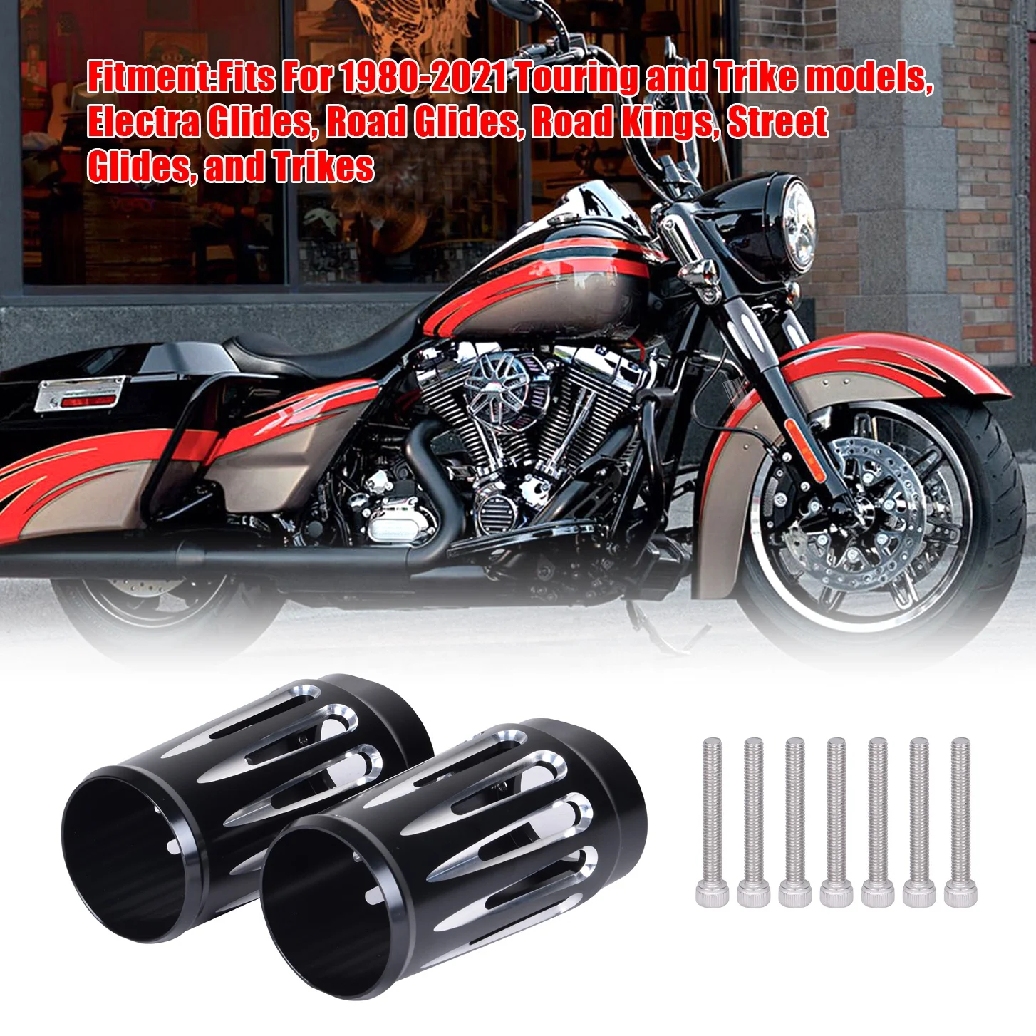 Компьютерная программа goldfire заготовки вилы загрузки слайдер крышка костюм для H-D FLT FLHR FLHX FLHT корова колокольчиками TOURING Street Glide 86-19