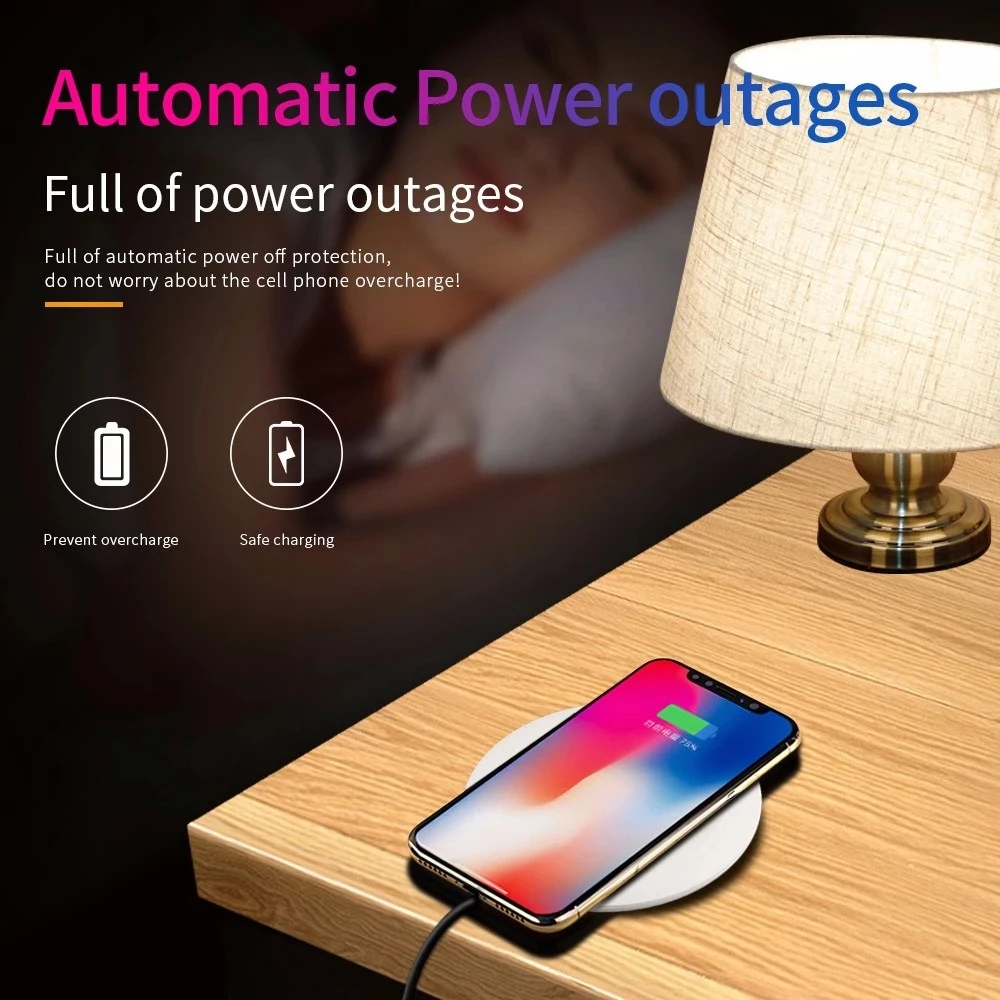 Fast Charging 15W Portable Wireless Charger Battery Charger For Android Personalized Wireless Charging Pad_voghion.com