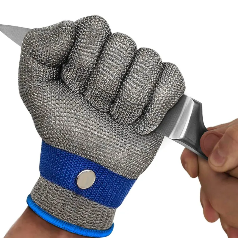 Stainless Steel Wire Metal Mesh Cut Resistant Gloves Butcher