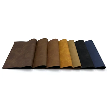 PU leather new product printing process frosted feel synthetic leather for shoes bags
