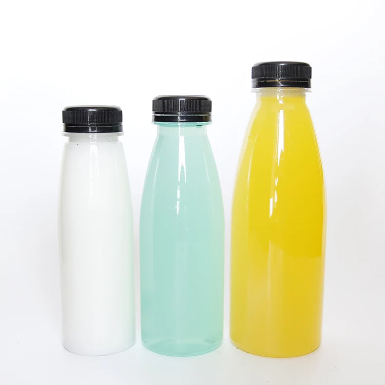 Plastic 150ml PET Packaging Clear Milk Tea Coffee Juice Drink Yogurt Bottle 16oz Empty Plastic Juice Bottles with Caps