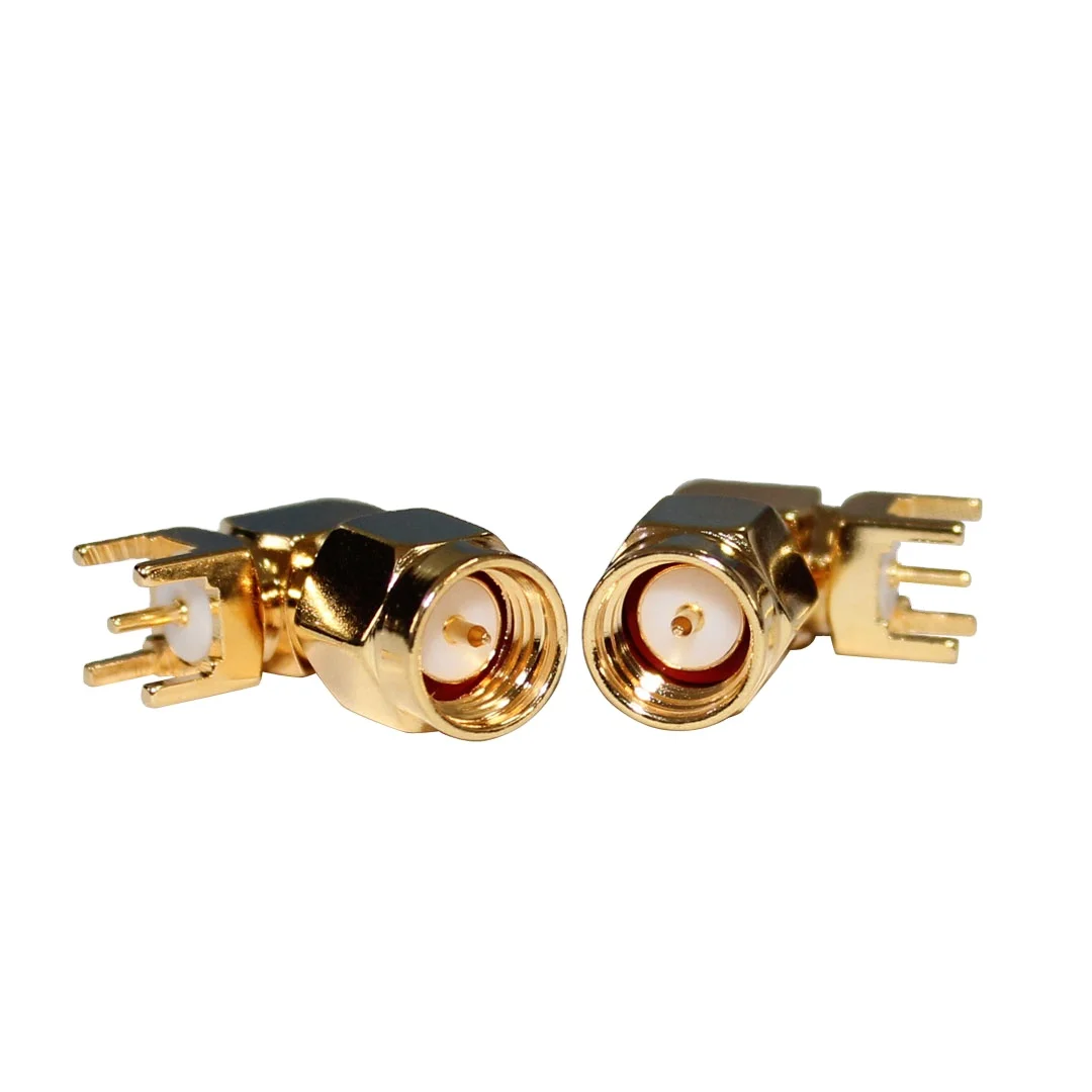 product high performance low signal loss sma jwe coaxial connector sma male bent connector pcb connector-1