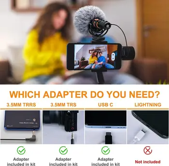 Comica VM10 PRO Universal Video Microphone - Adjustable Gain, USB C Digital Output, Monitoring - Shotgun Mic for Camera detail image