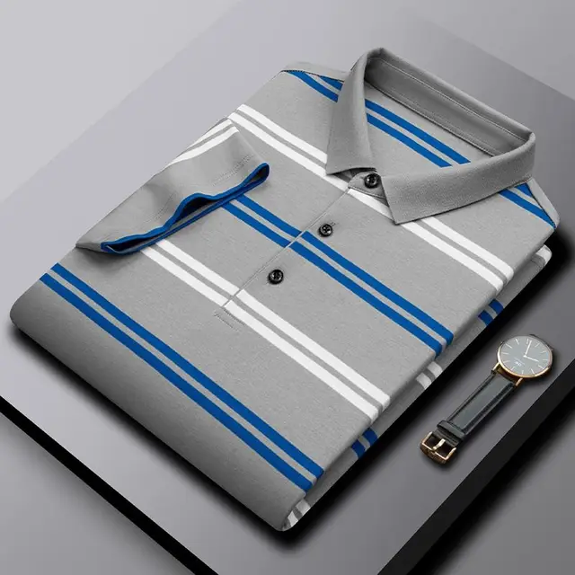 Fashion Custom Logo Screen Printing Long Sleeve Oversized Rugby Polo Baseball Mens Tennis Men's Polo Shirts