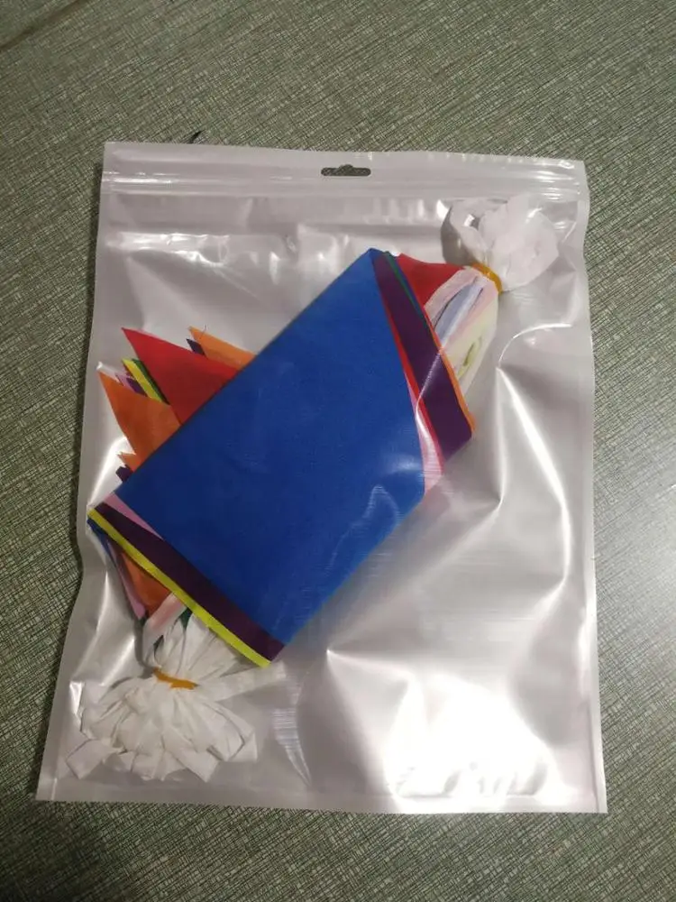 Wholesale Diy White Pennant Sublimation Blank Canvas String Flag For