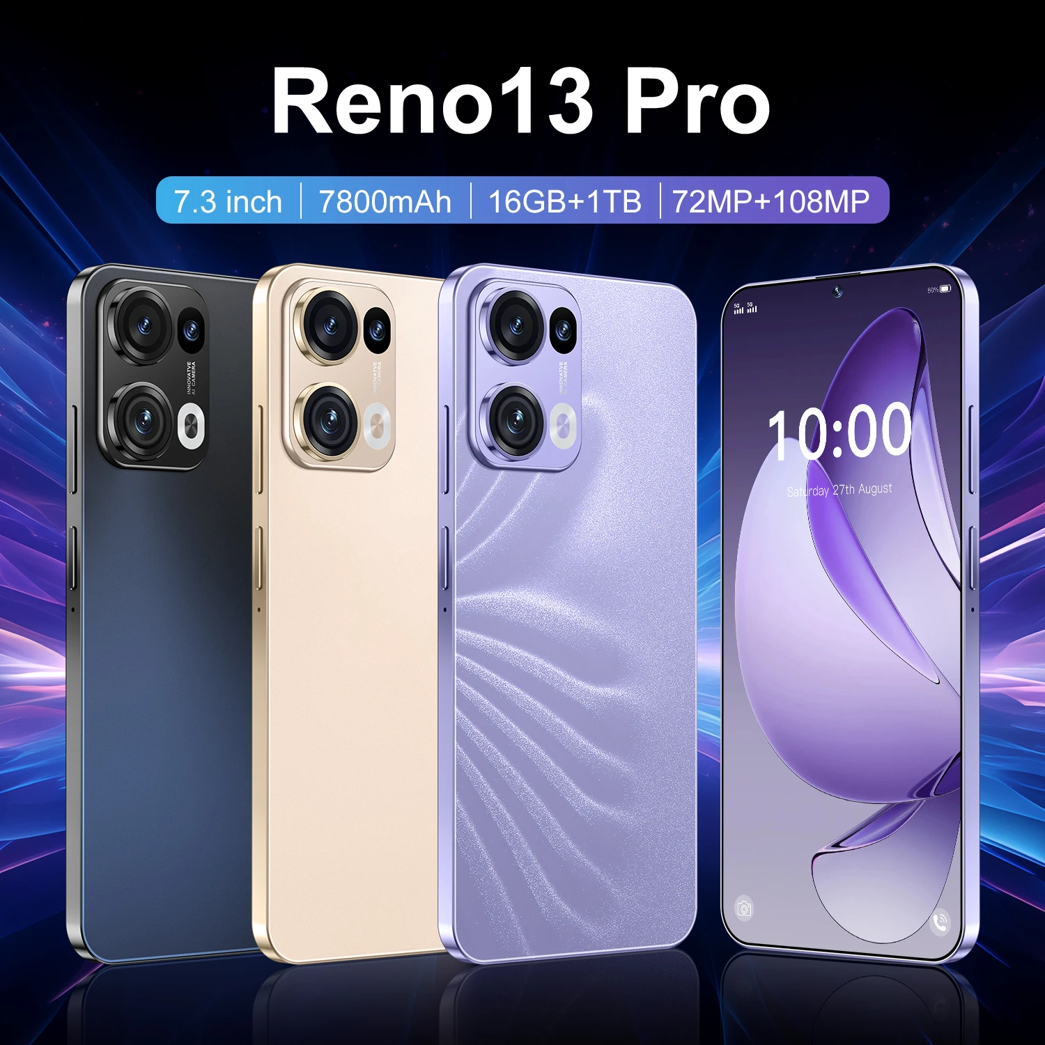 Hot Sale Free Shipping to Agent Cheap Reno13 Smart Mobile Phones New Global Version Mobile Phone