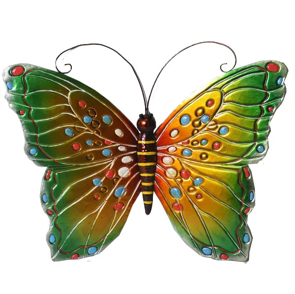 Colorful butterfly wall Metal Butterfly Wall Art Gold