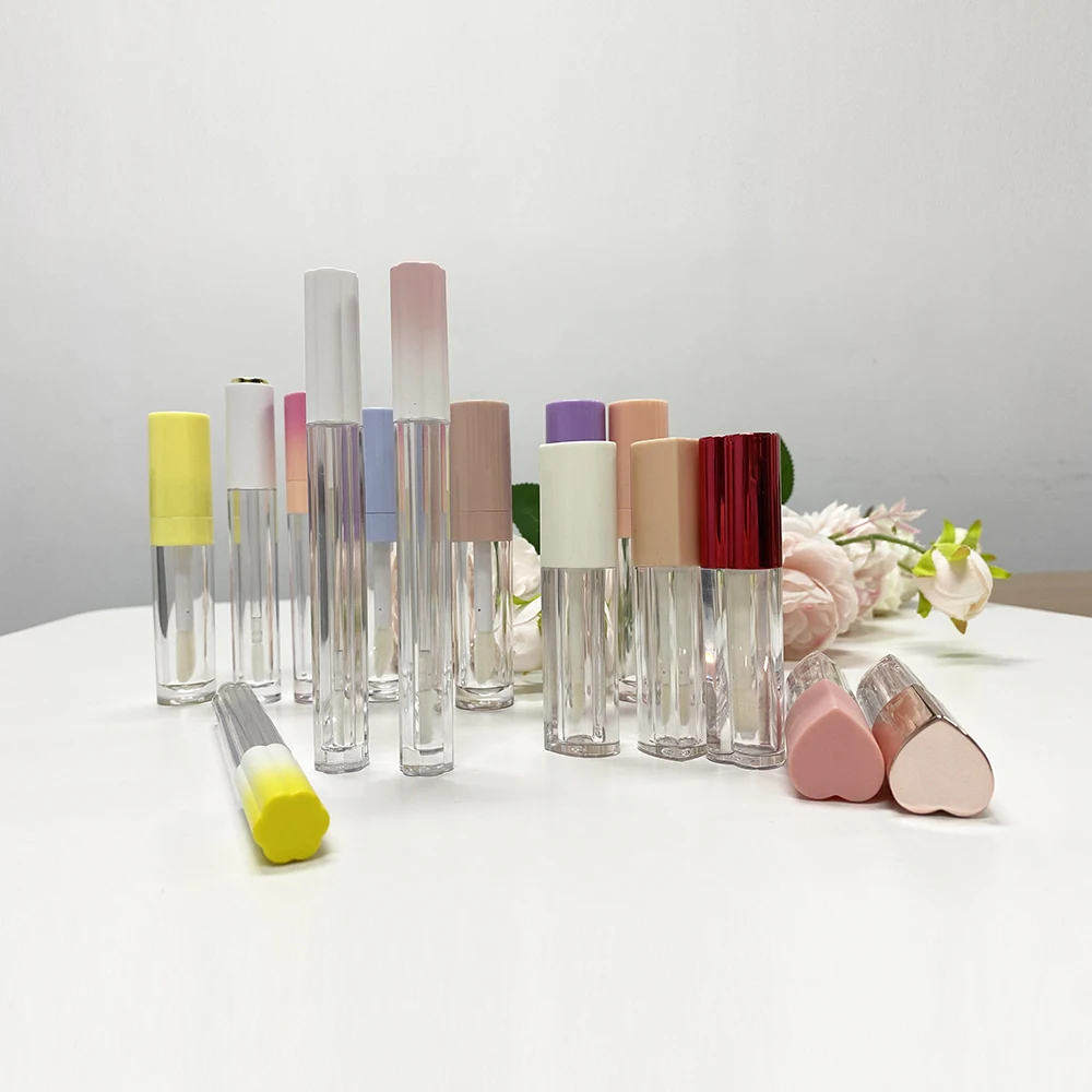 Hot sale vegan own brand lipgloss round containers romantic beauty matte lip gloss