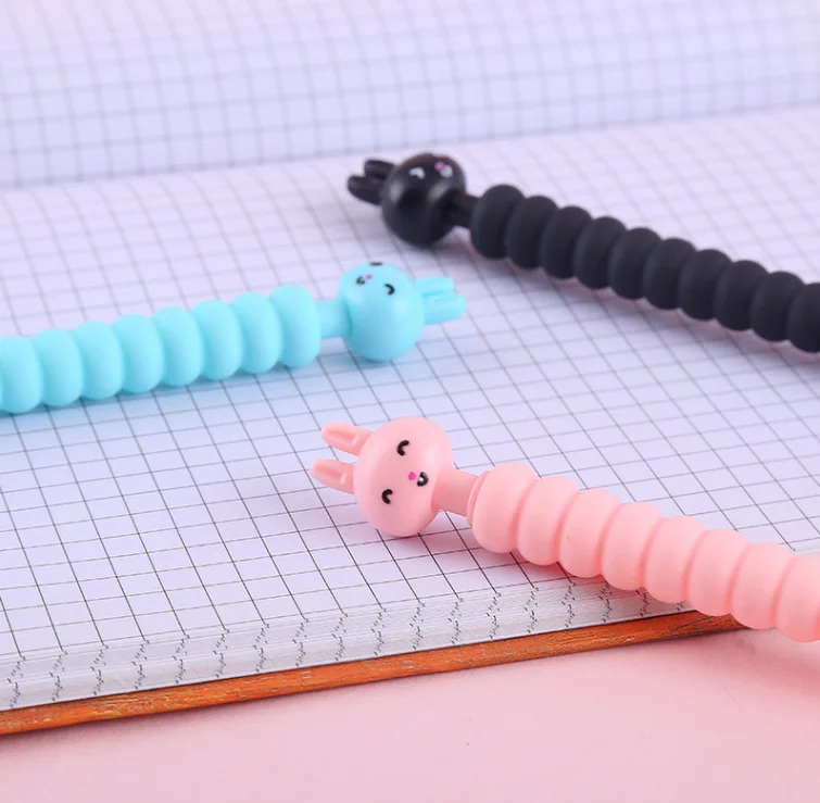Korean Version Cartoon Girl Heart Small White Rabbit Automatic Pencil Mechanic Pencil for Students