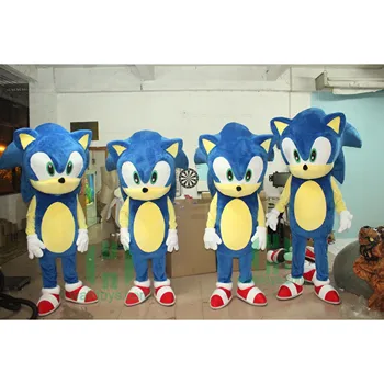 Cheap price animal sonic the hedgehog mascot costume custom character cartoon costume for adults