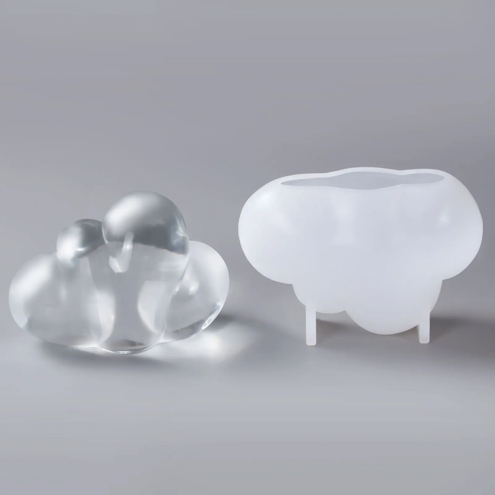 3D Cloud Silicone Mold Sugar Cake Baking Decoration DIY Soap Aromatherapy Gypsum Ornament Reusable Non-Toxic Non-Stick manufacture