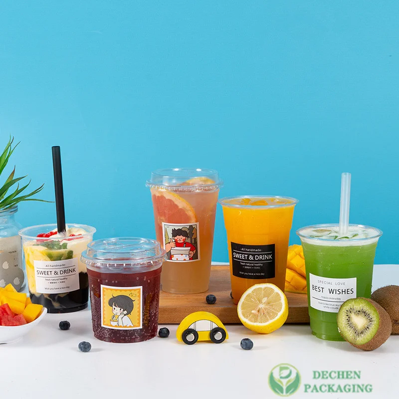 Plastic Cup 16oz Plastic Smoothies Cup