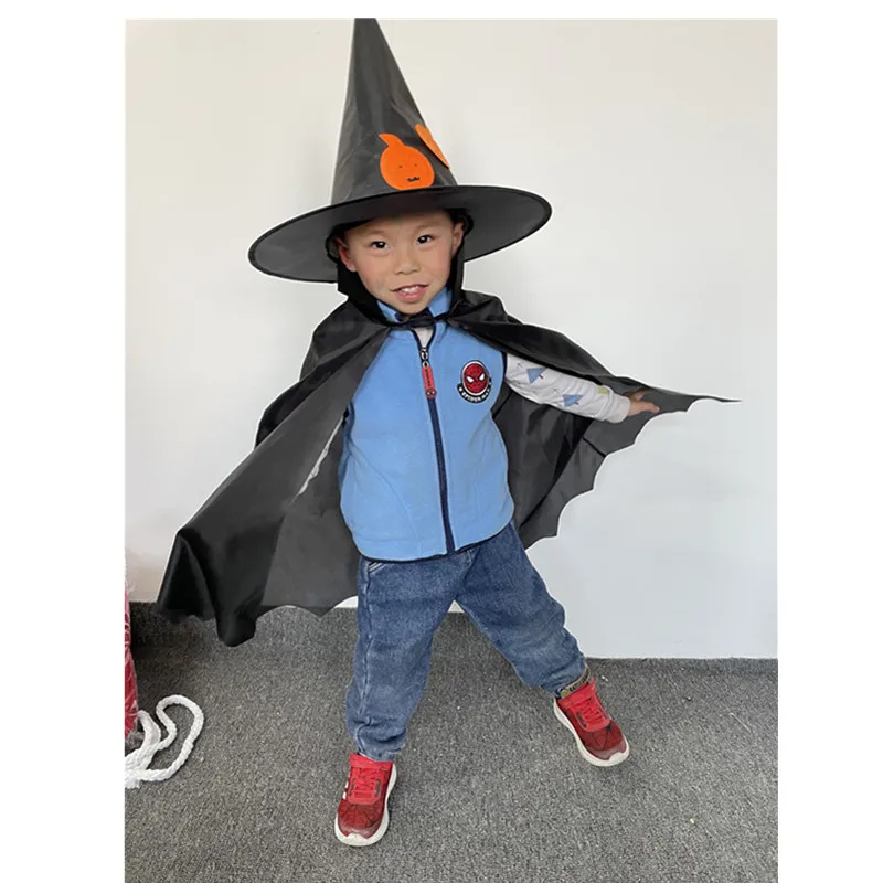 Kids halloween witch hat pumpkin hat