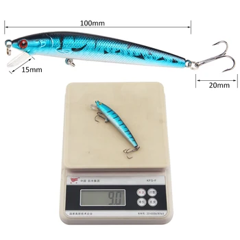 10cm/9g Hard Fishing Lure Baits Floating Minnow Artificial Bait Ocean Boat Fishing Lure for Bass Fishing – Minnow – view 3