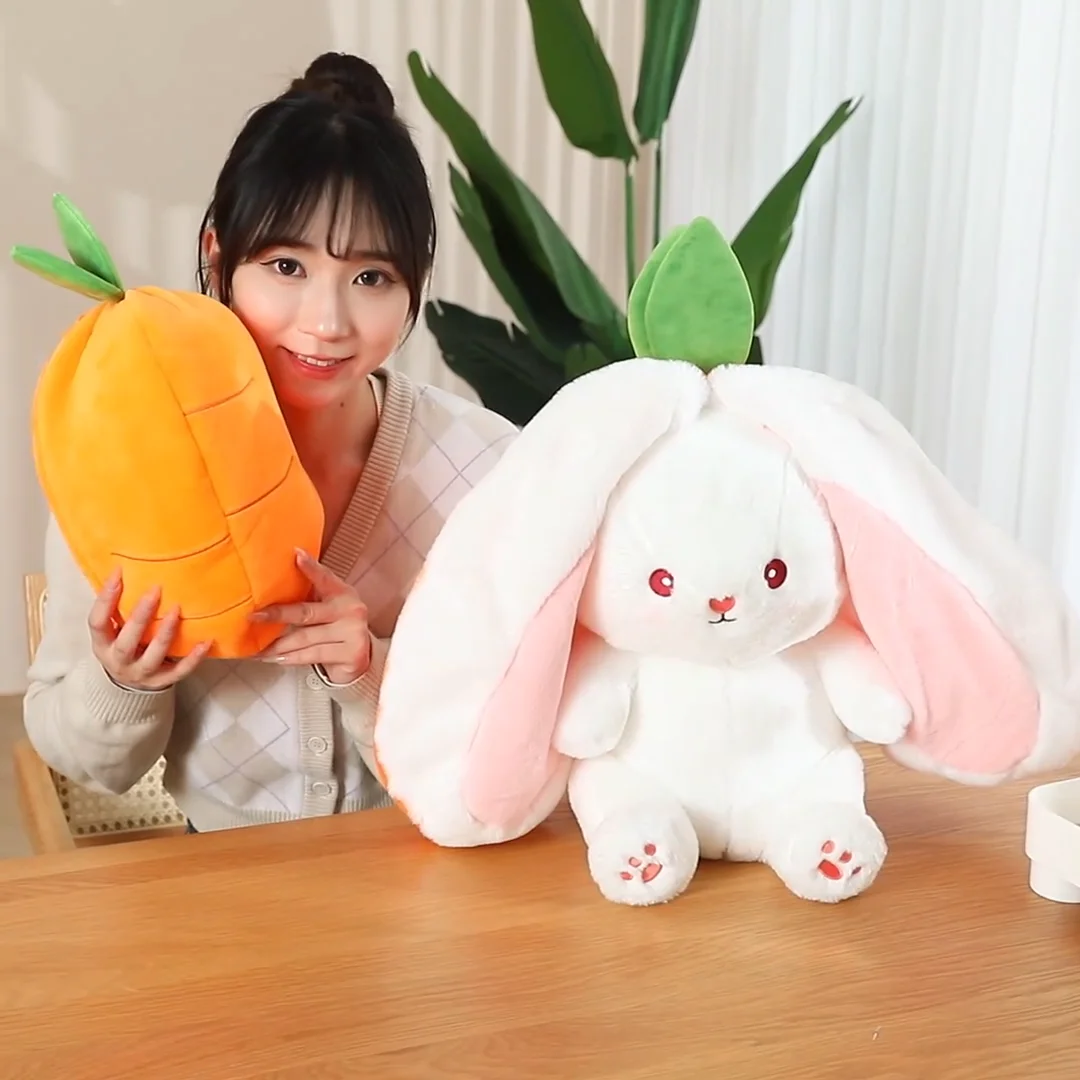 New Design Strawberry Carrot Bunny Plush Toy Baby Sleeping