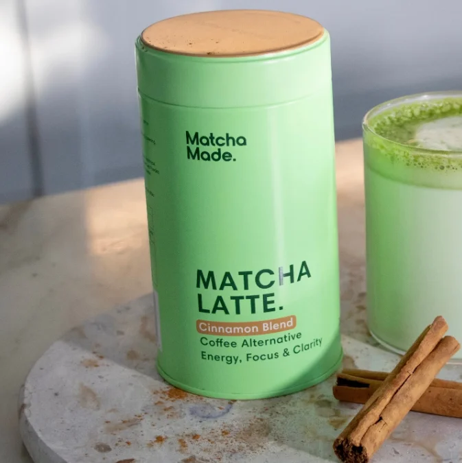 Custom printing vintage airtight matcha packaging coffee powder tin can luxury sealed large double lid tea tin canister