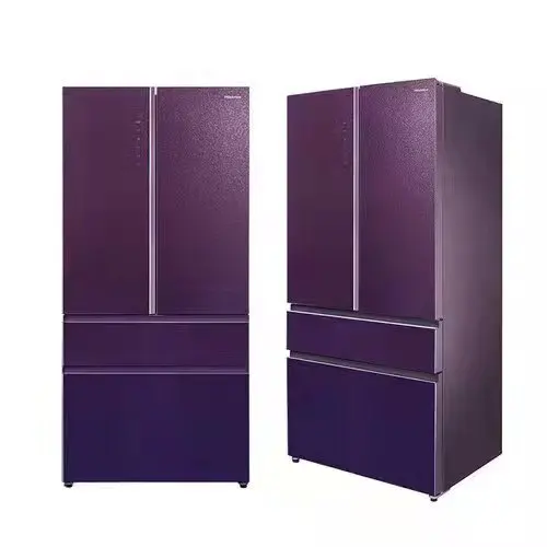 Customized Refrigerator Door Silk Screen Printing Tempered Glass Panel Colorful Glittering Glass Refrigerator Door