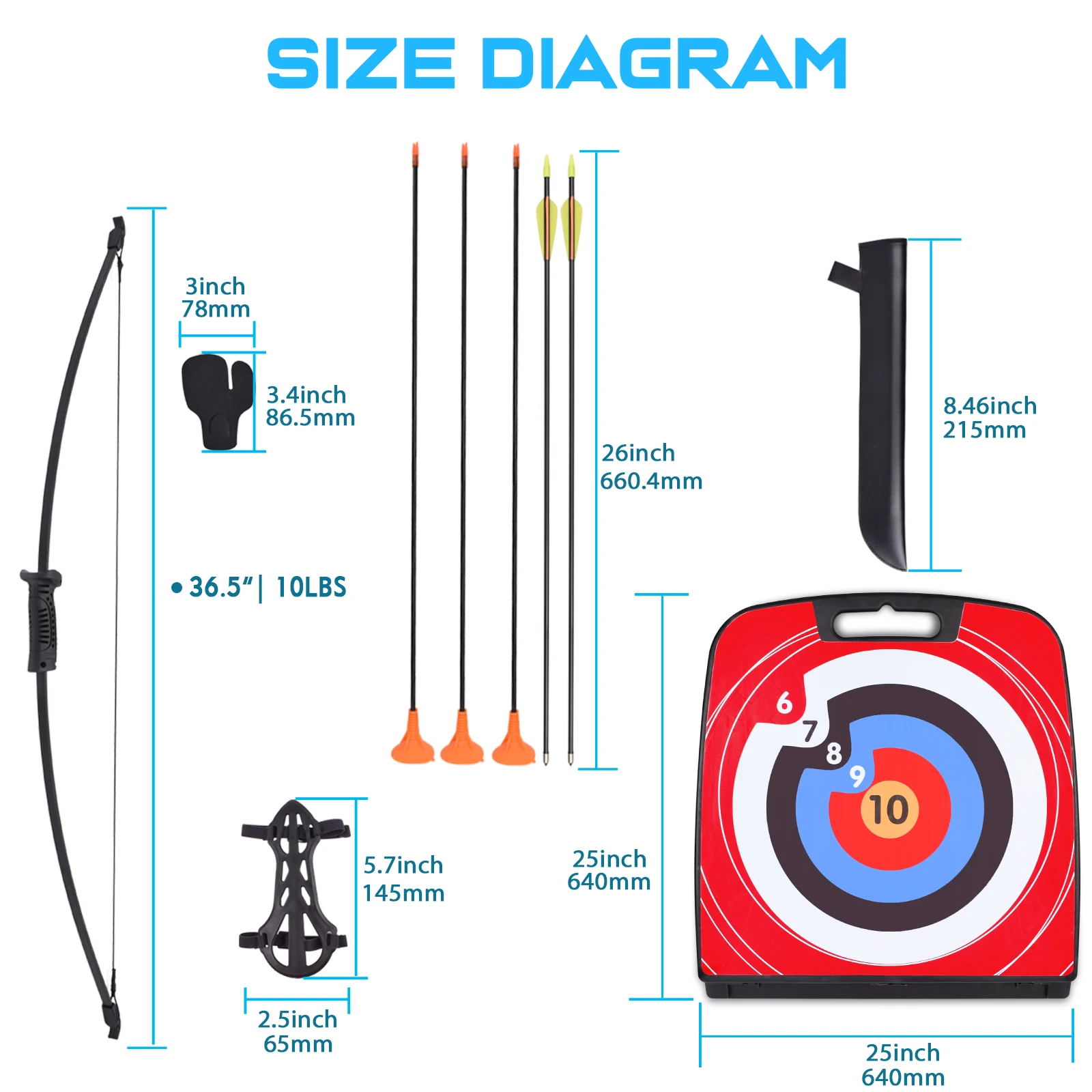 Youth Recurve Bow Set Children Junior Training Youth Bow Kids Shooting