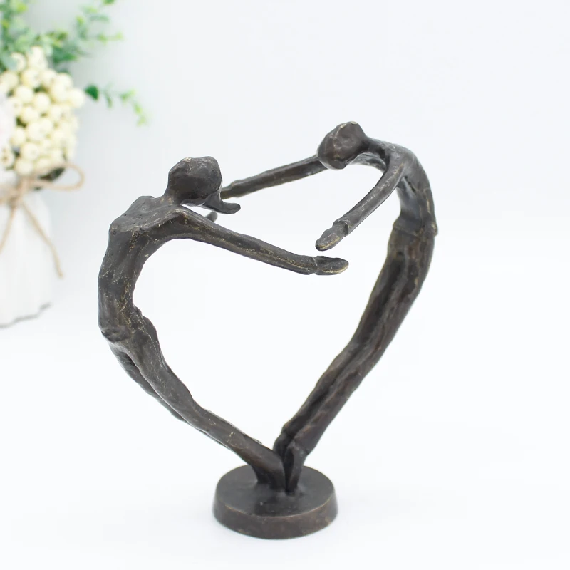 
 Лидер продаж в скандинавском стиле абстрактные чугунные металлические бронзовые скульптуры для мамы и ребенка для украшения дома  