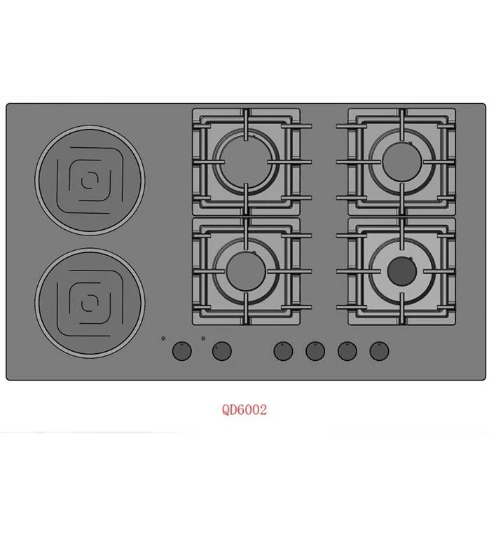 6 burner ceramic hob