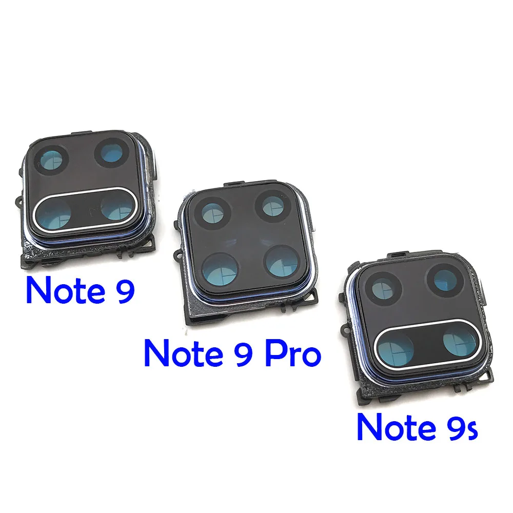 Mobile Phone Rear Camera Glass for Xiaomi Redmi Note 9S Pro Back Camera  Glass Lens With Frame Replacement Part Wholesale