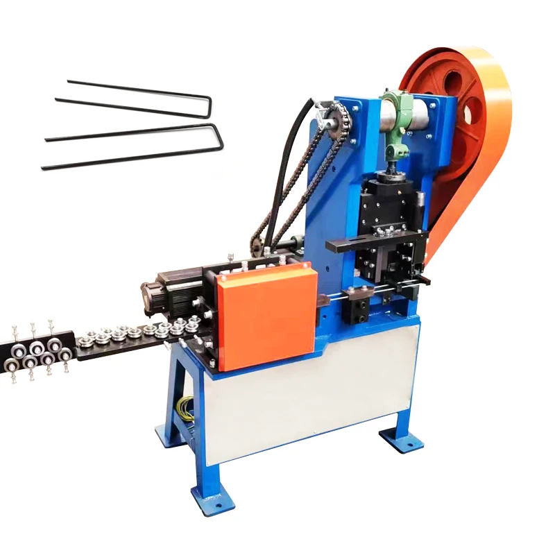 Machine Control System Count Accurate Stable Performance Long Service Life CNC Double Line Lawn Nail Making Machinery