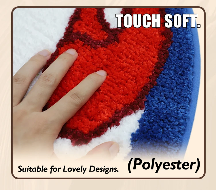 Cute Rug tiger Colorful Tufted Made Design Custom Shape Rug 3d Custom Rug