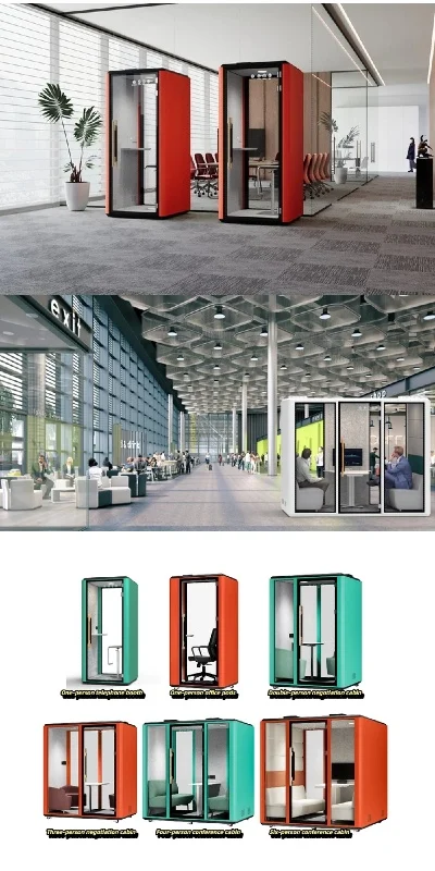 product professional solo recording booth modern design steel frame for office home outdoor school apartment use smart learning hub-4