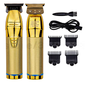 0mm Gold Metal Hair Clipper Barbershop Cordless hair Trimmer Electric Baby Hair Cutting Machine//