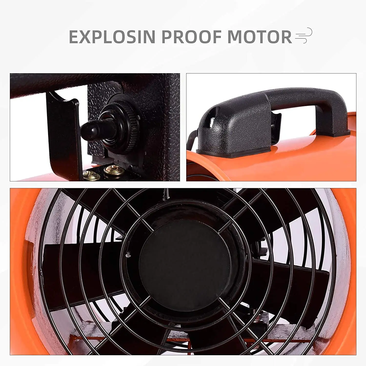 Ventilation Axial Air Blower, 14inch, 350mm, Portable - detail 6