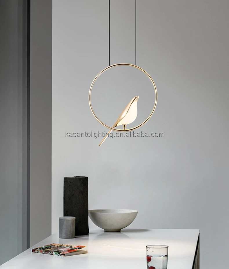 Kasanto Lighting Original Nomi Bird Pendant Lamp Modern Small Size Fancy Magpie Decorative Chandelier & Pendant Lights