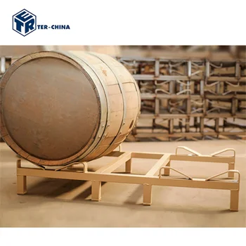 Hot Dip Galvanized Steel Barrel Rack for 2 Barrels Secure Storage Winery Cellar Warehouse Storage Cargo & Storage Equipment