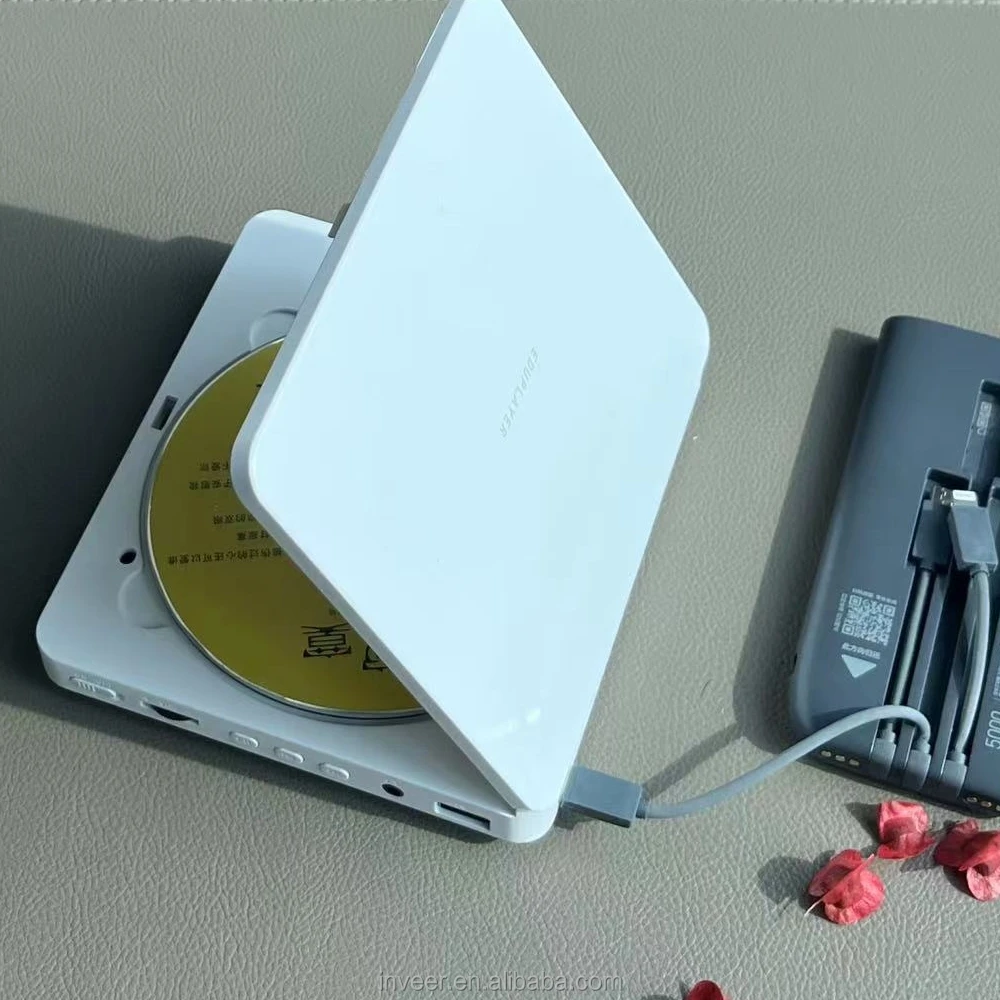 Inveer  Blue Tooth Transmitter Function with Speaker  Portable CD DVD Player  With HD Output M3B