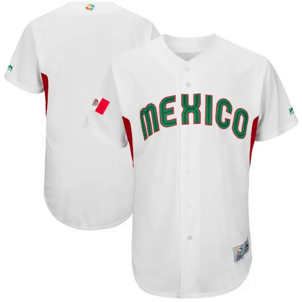 Men's Mexico 2023 World Baseball Cool Base Jersey - All Stitched