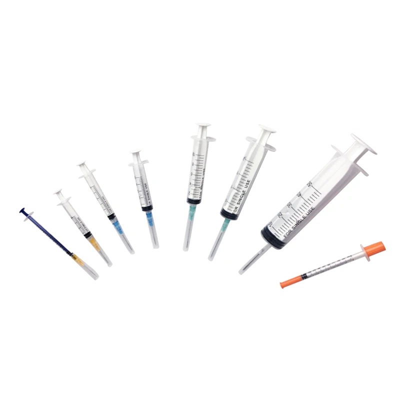 Disposable luer slip sterile syringe with needle or without needle 1ml 2ml 3ml 5ml 10ml 20ml 30ml 50ml 60ml