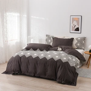 Luxurious Digital Print Digital Printed Bed Sheet Bedding Set Geometric Duvet Cover Sets