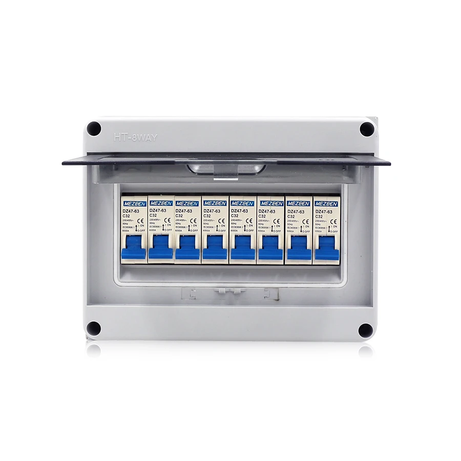 HT-8 Weg IP65 Mcb Breaker Box Distributie Beschermingskast ABS Power