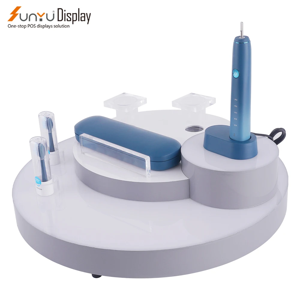 Hot Sell Attractive Custom Desktop Electric Toothbrushes Display Stand Toothbrush Display Rack