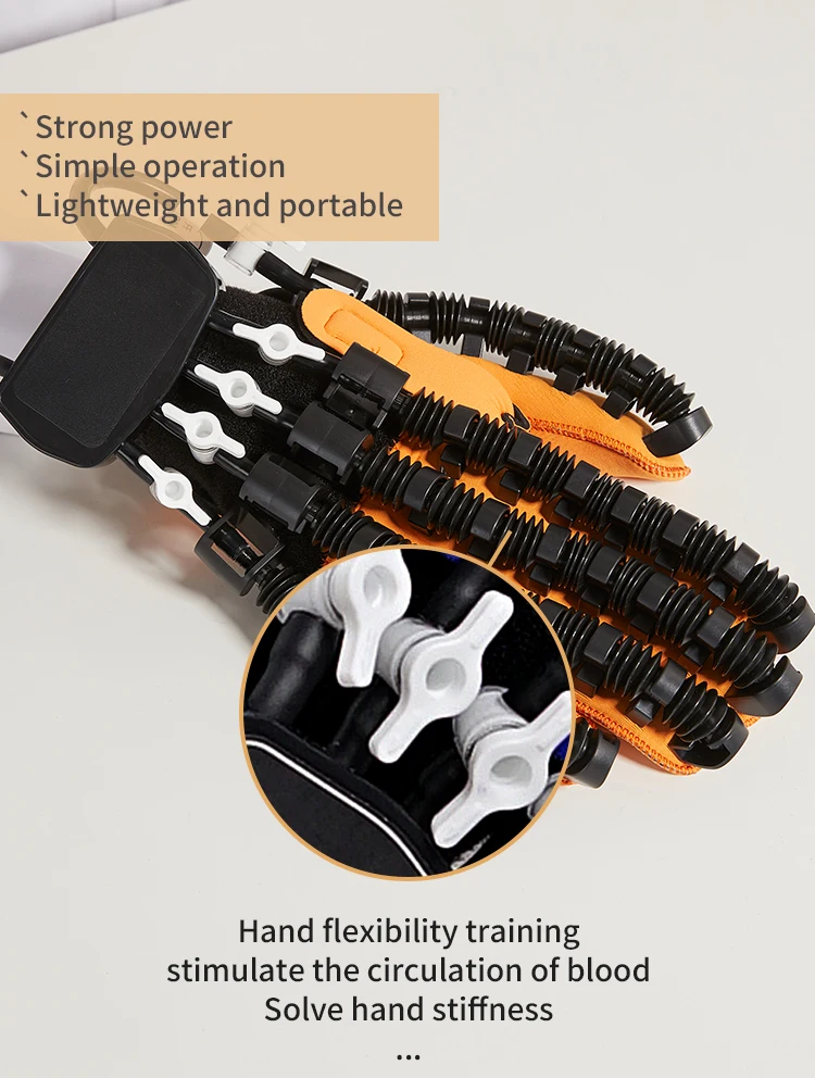 Upgrade Hemiplegia Hand Stroke Recovery Equipment Hand Exercise Therapy Stroke Hand Exerciser Rehabilitation Robot Glove