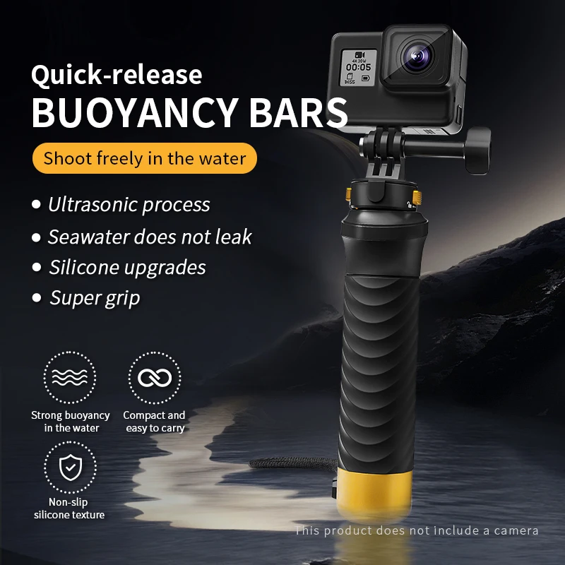 Universal Convenient Action Camera Handheld Buoyancy Stick Underwater Handle Mount Waterproof Floating Hand Grip for Gopro