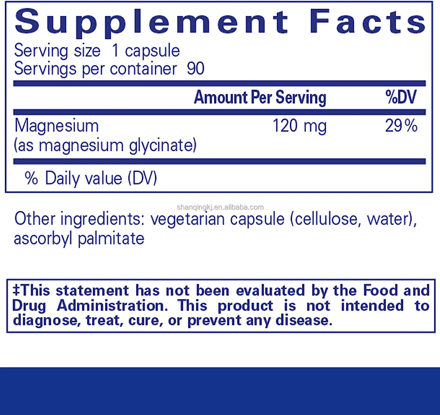 Magnesium Supplement To Support Stress Relief,Sleep,Heart Health,Nerves