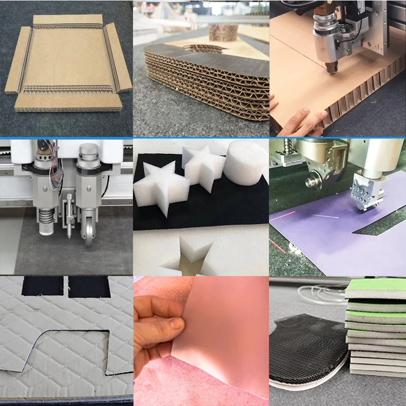 Automatic Feeding 4060 Small Size Cnc Vibrating Knife Cutting Machine for Packaging