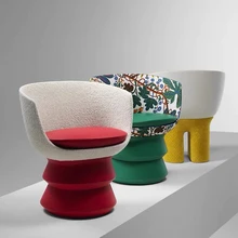 Italian designer fabric creative leisure chair fiberglass lounger chair for living room Dolls