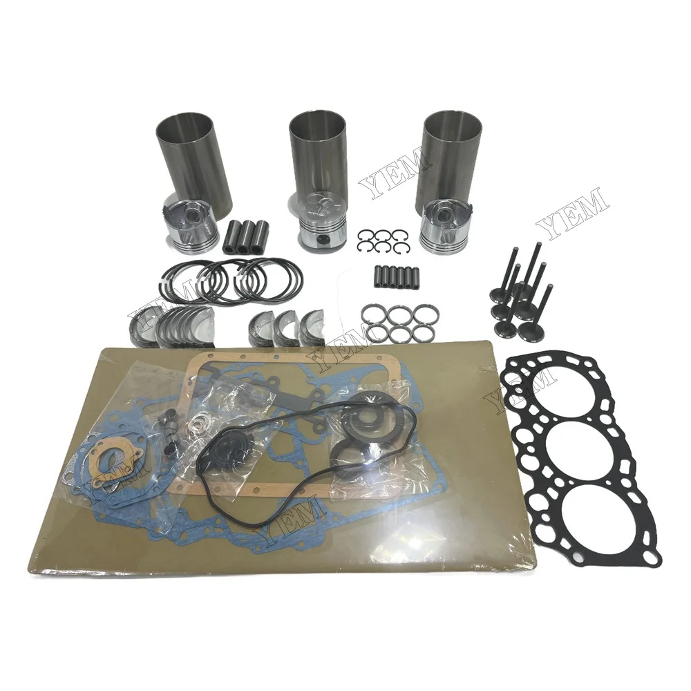 Overhaul Rebuild Kit for L3C Engine Tractor Loader Repair Parts Bearing Cylinder Liners Piston Valves Full Gasket Kit