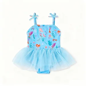 Kids and Young Girls Swimwear Lovely Super Bikini Styles with Skirt Soft & Breathable Spandex/Polyester Material