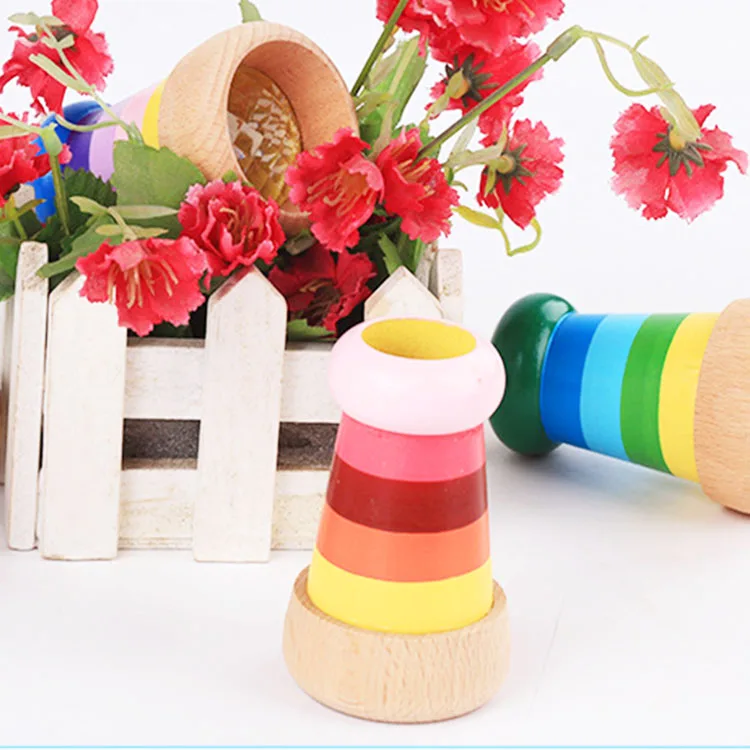 Wholesale cheap custom magic prism funny children spin paper cartoon kaleidoscope